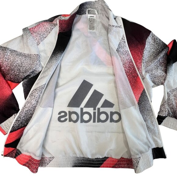 Adidas Graphic‎ Track Jacket Womens S Zip Up Lightweight Sportswear Retro Luxe - Picture 3 of 14